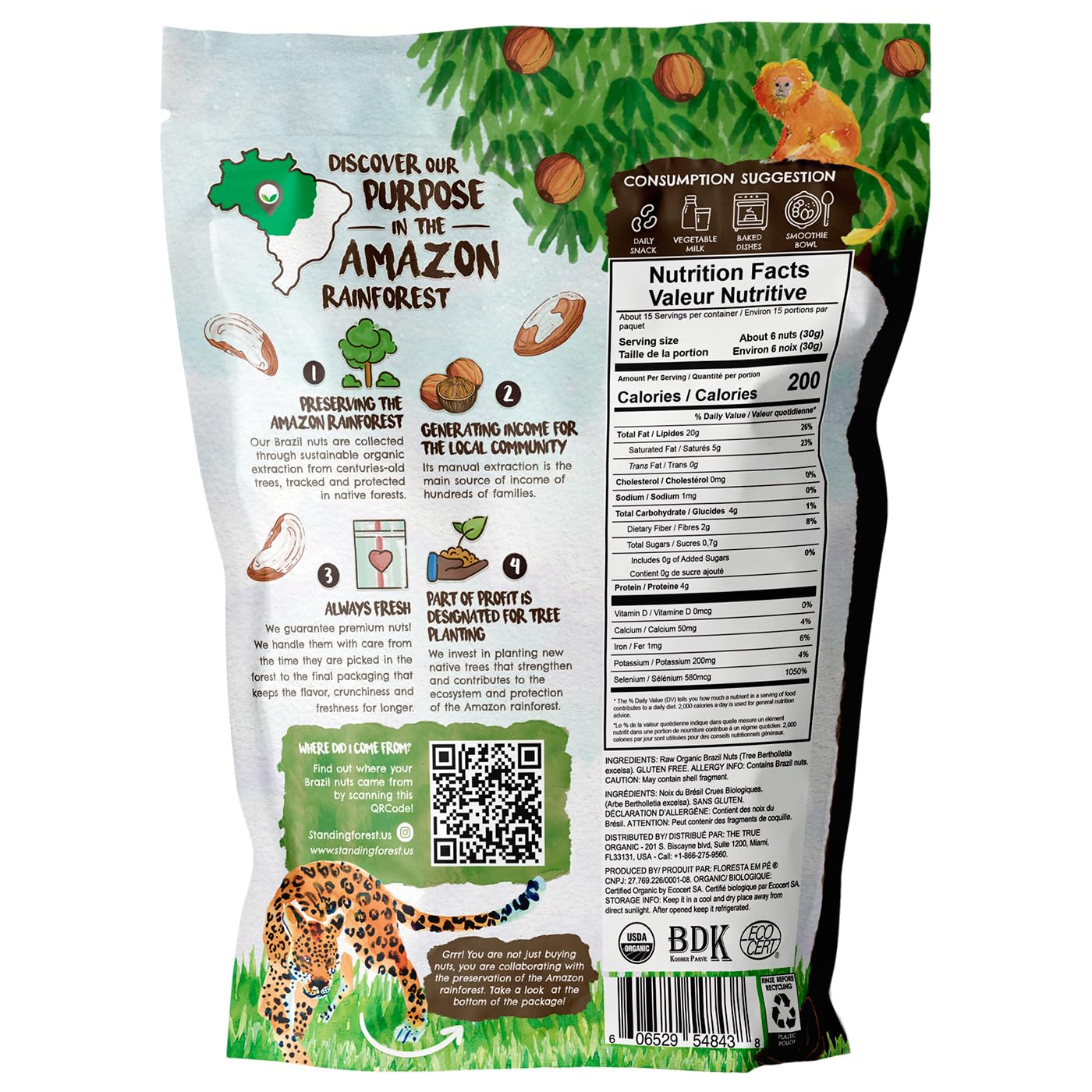 Floresta em Pé Amazon harvest Brazil nuts sustainably sourced from rainforest communities.