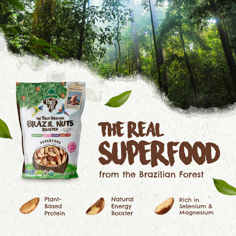 Floresta em Pé Brazil Nuts crystal salt closeup highlights Himalayan salt crystals.
