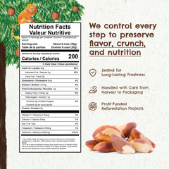 Floresta em Pé Brazil Nuts piled roasted and salted for a crunchy snack.
