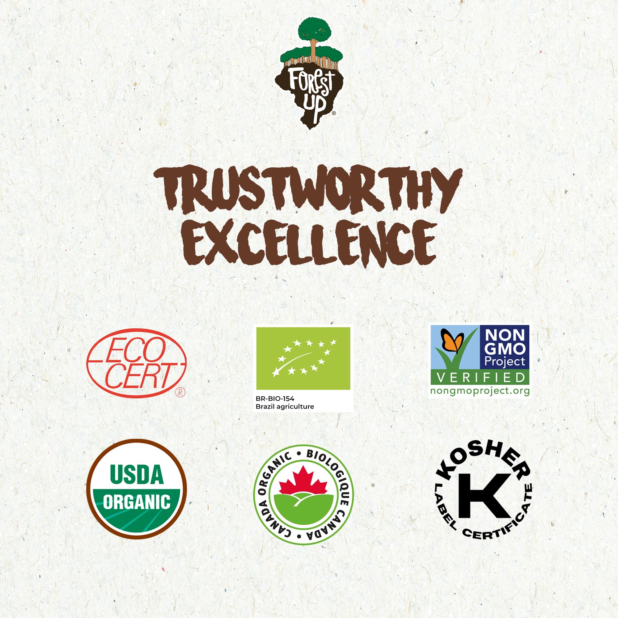 Floresta em Pé Brazil Nuts sustainable harvest icon conveys community support.