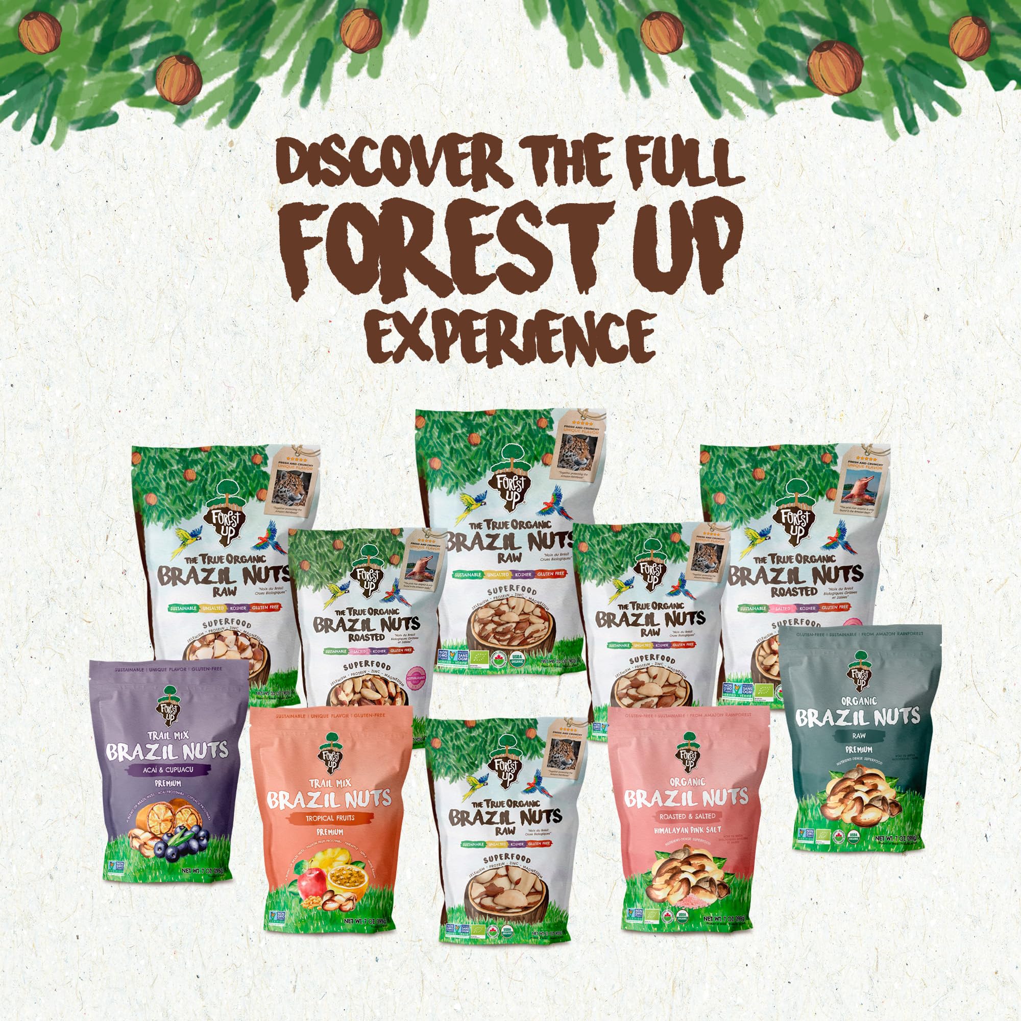 Floresta em Pé Serving ideas for Brazil nuts, easy toppings and snacks.