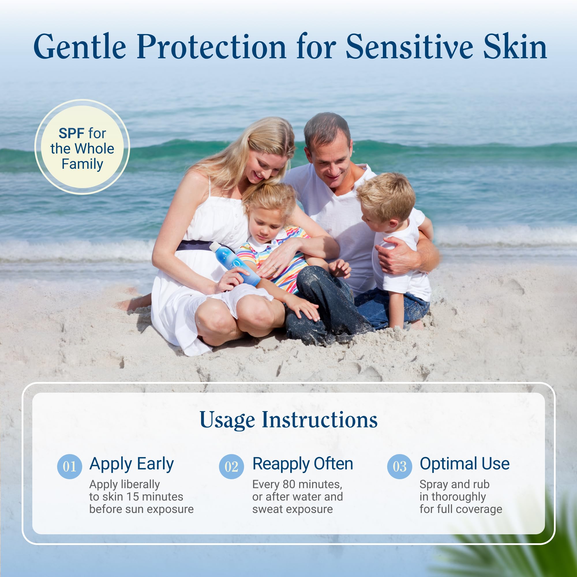 Vegan formula Florida Glow with coconut oil for skin care.