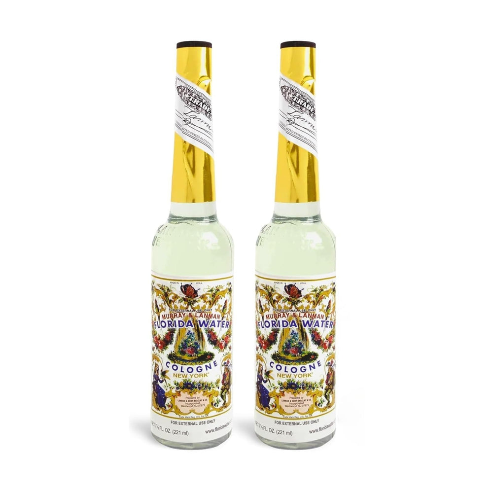 Florida Water aftershave bottle front shows a fresh everyday fragrance for daily use.