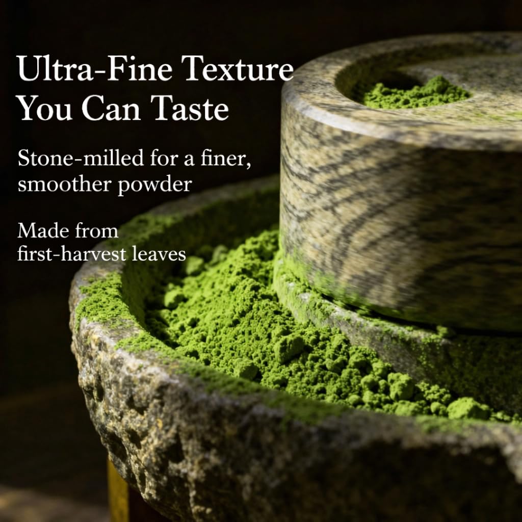 Florvay finely milled matcha delivers consistent texture from first scoop to last.