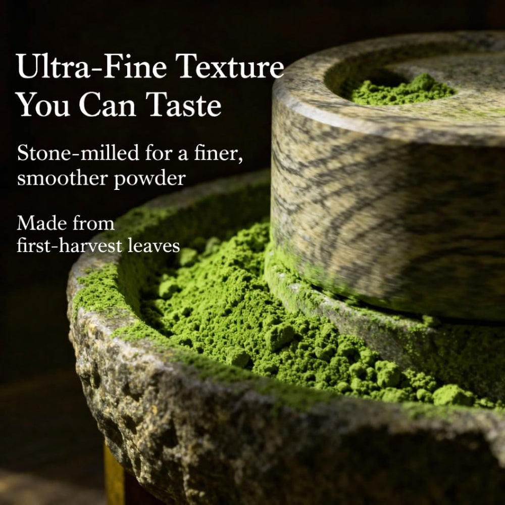 Florvay finely milled matcha delivers consistent texture from first scoop to last.