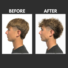 Flow Bros Sea Salt Spray mist on hair adds volume and movement.