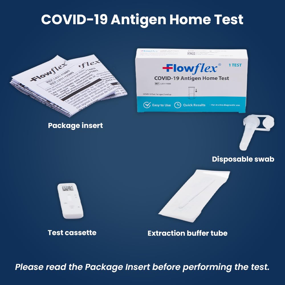 Flowflex testing by an adult for a child, supervised at home.