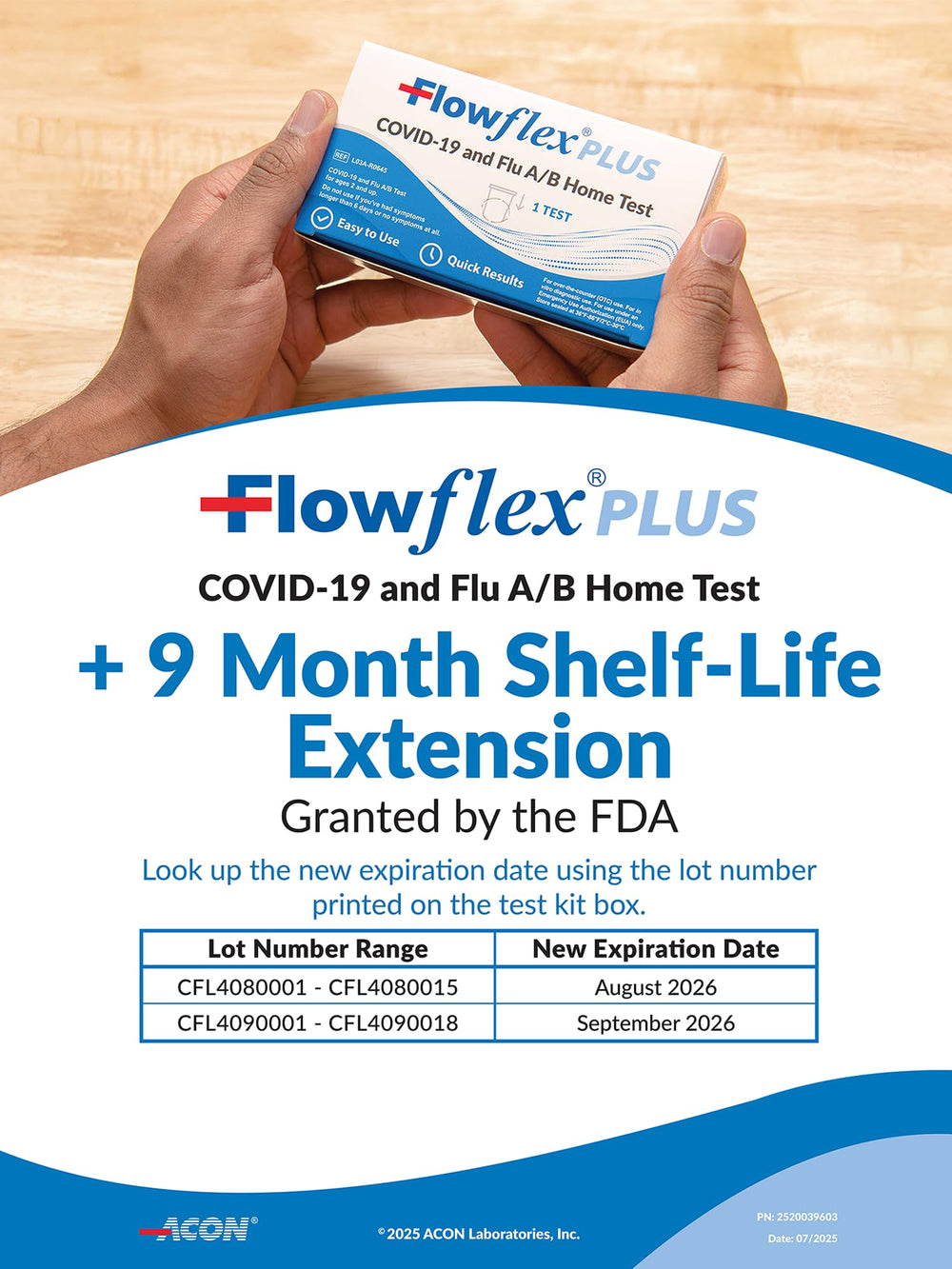 Flowflex Plus FSA eligibility sticker on packaging