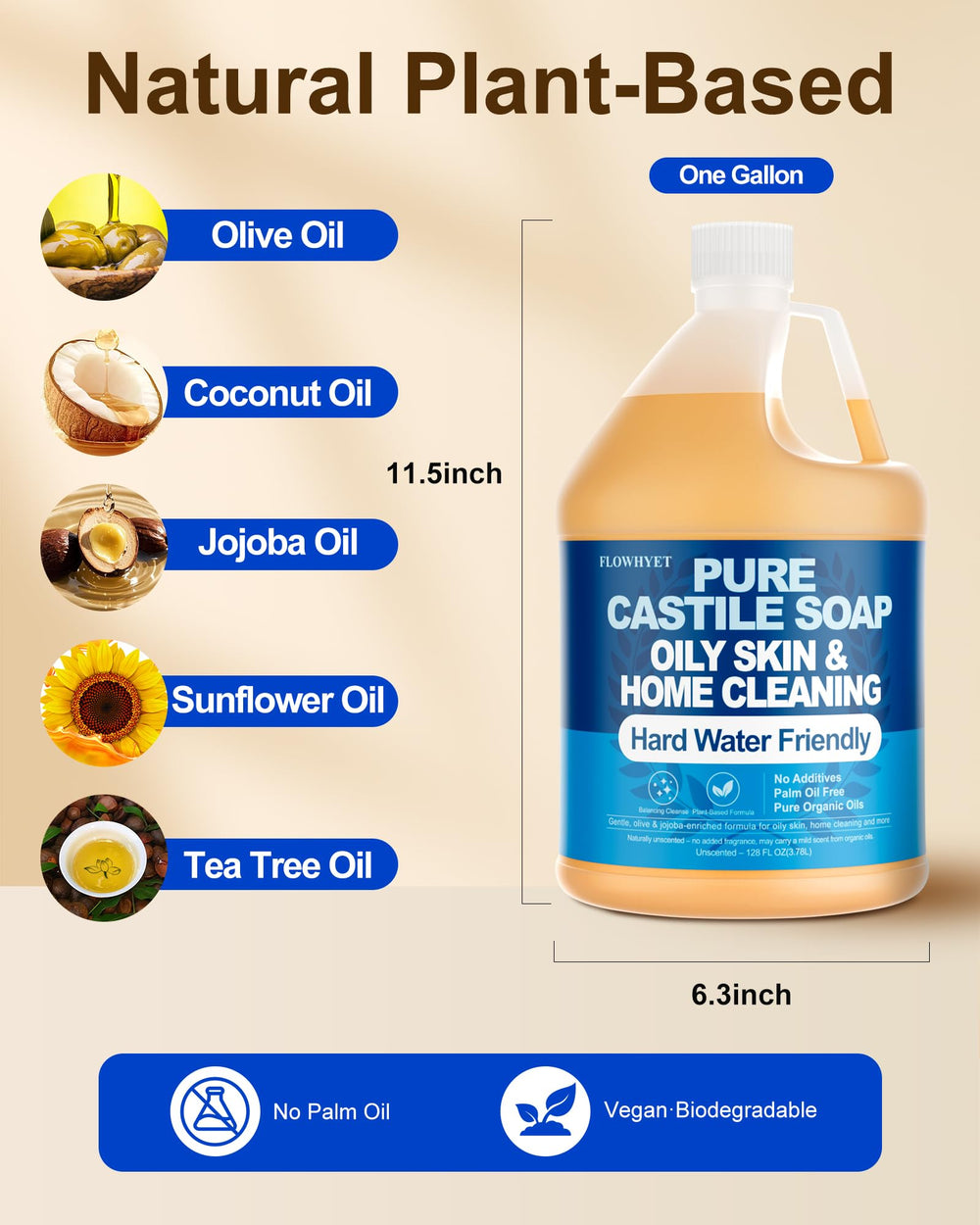 Flowhyet dishes and surface cleaner suited for eco-friendly kitchens.