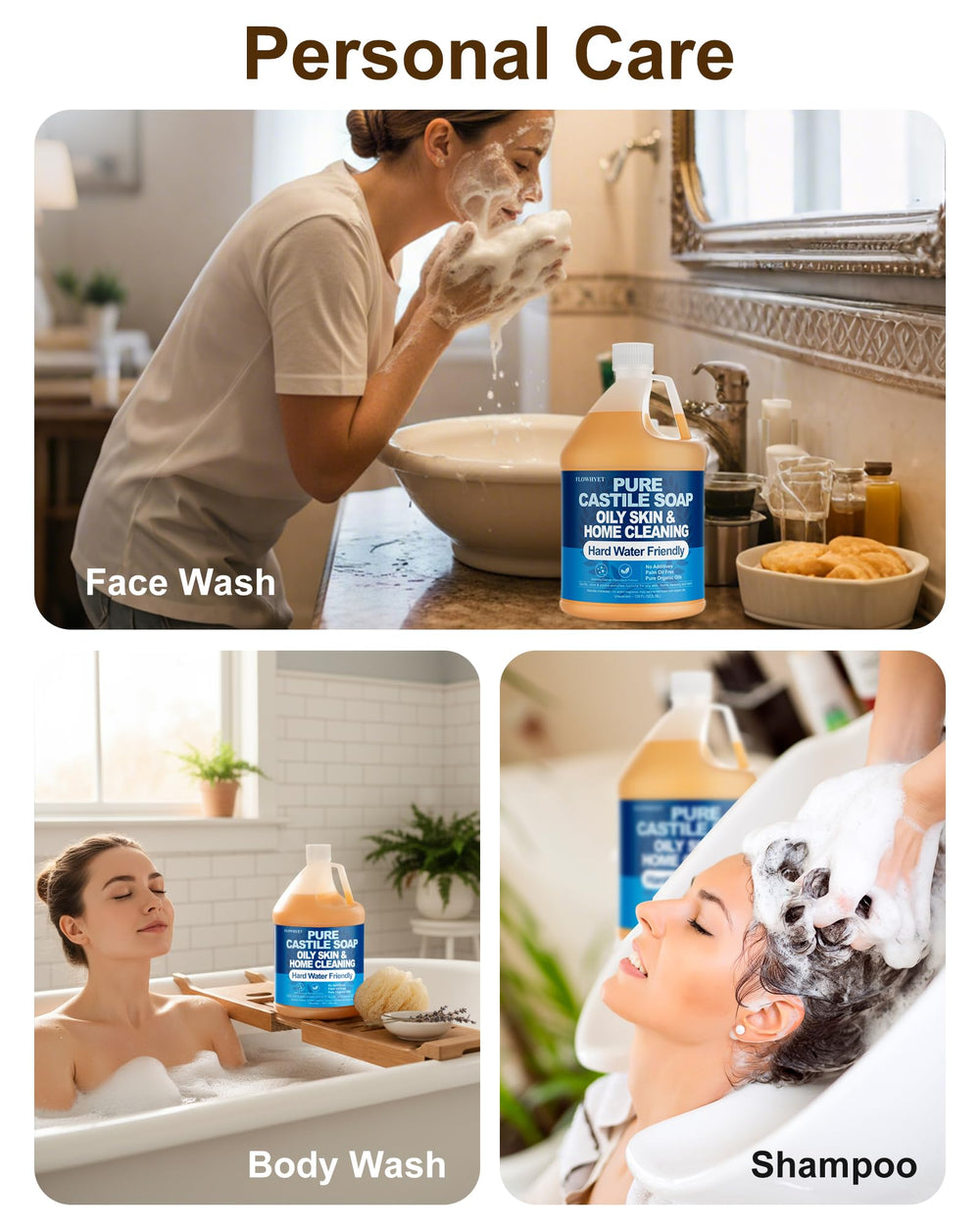 Flowhyet rich foam concentrates for economical dilution and lasting use.