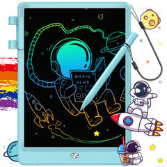 FLUESTON LCD writing tablet front view, compact kid-friendly design for mess-free drawing