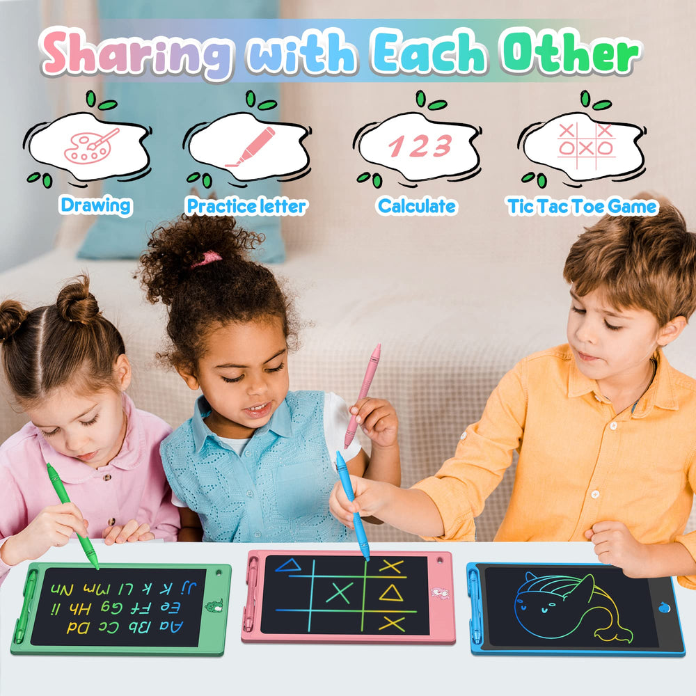 FLUESTON 3-pack drawing board, color variety for shared play