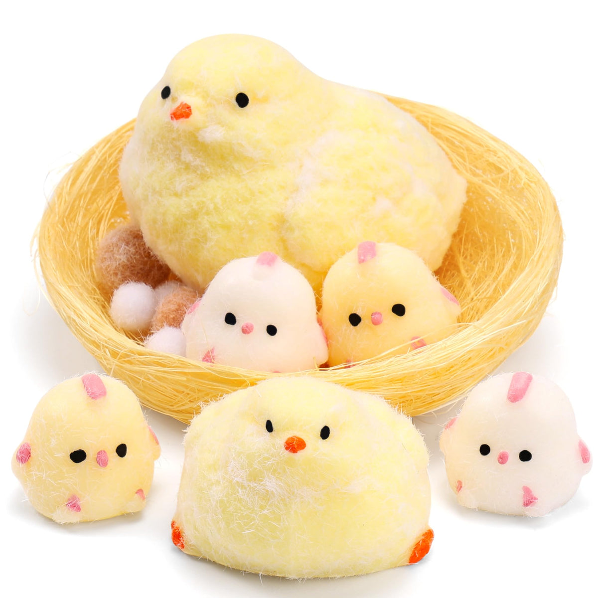 FlufiFiea Taba squishy chick 01 — soft touch sensory toy aids focus during study sessions