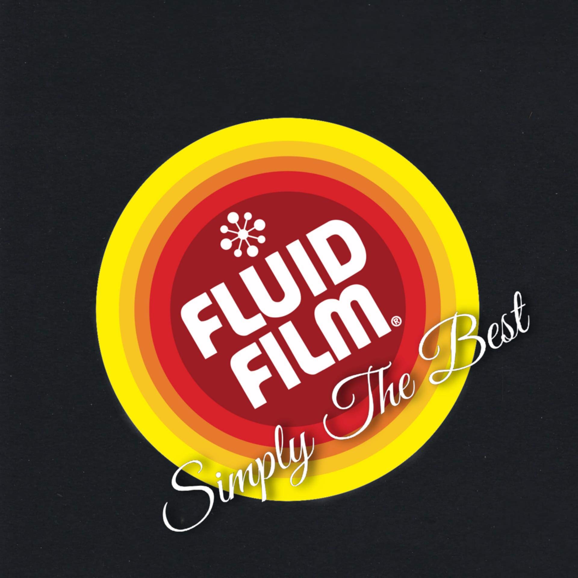 Fluid Film Black Non-Aerosol stored safely with tools and equipment.