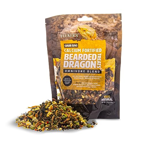 Closeup of Fluker's Grub Bag ingredients highlighting natural mix of insects and produce