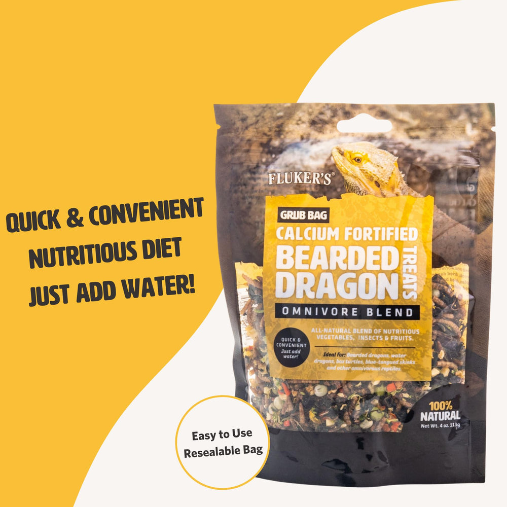 Re-seal pouch feature of Fluker's Grub Bag in use