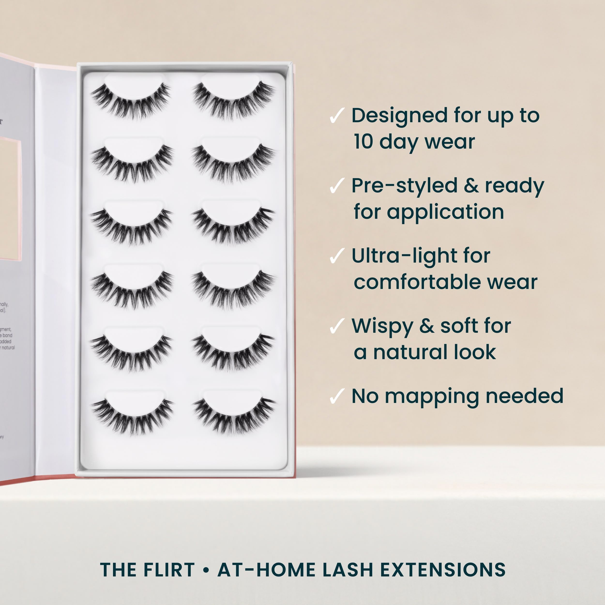The Flirt lashes with water-resistant materials suitable with proper adhesive