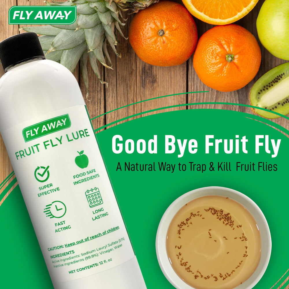 Fly Away long-lasting protection keeps fruit flies at bay for weeks.