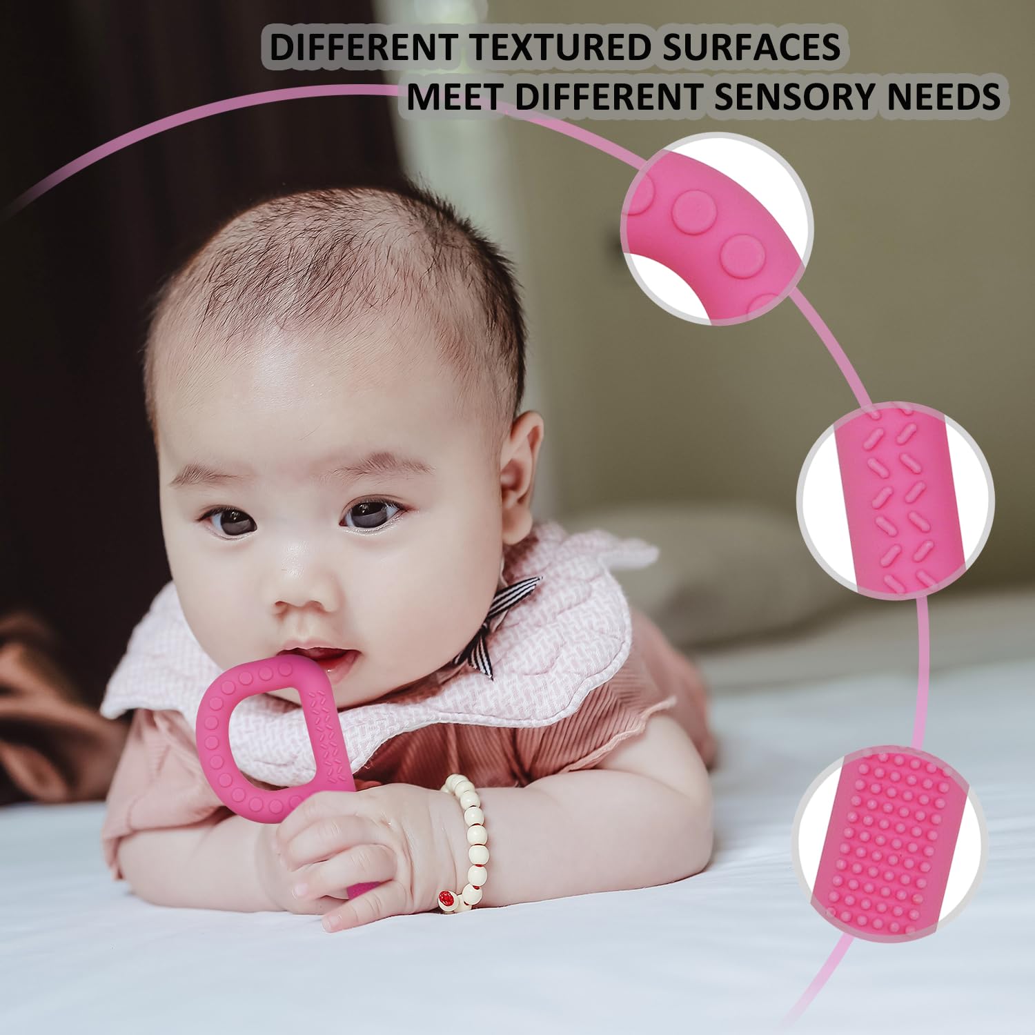 Flyaway teething sticks come in a four-pack for variety.