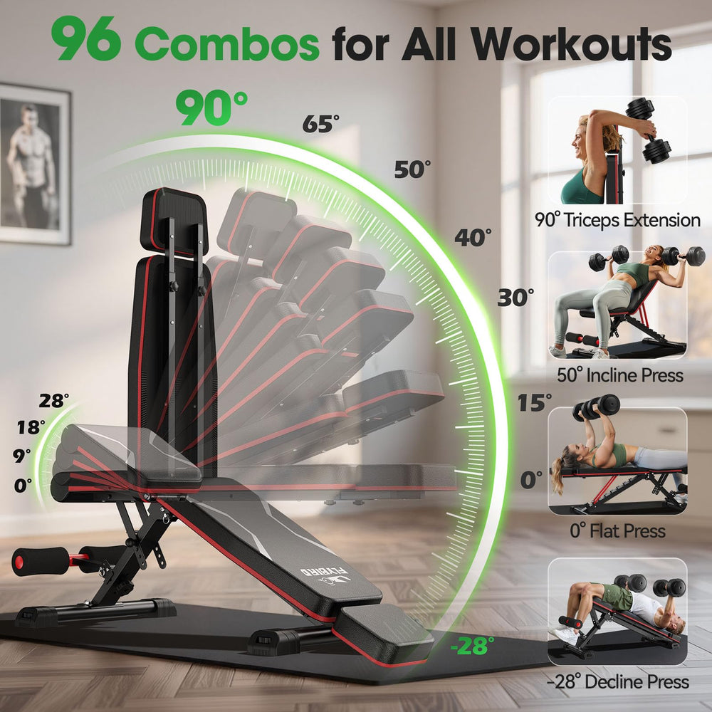 FlyBIRD bench features extended base legs for enhanced grip.