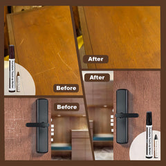 FlyBunny applying scratch repair on wood furniture