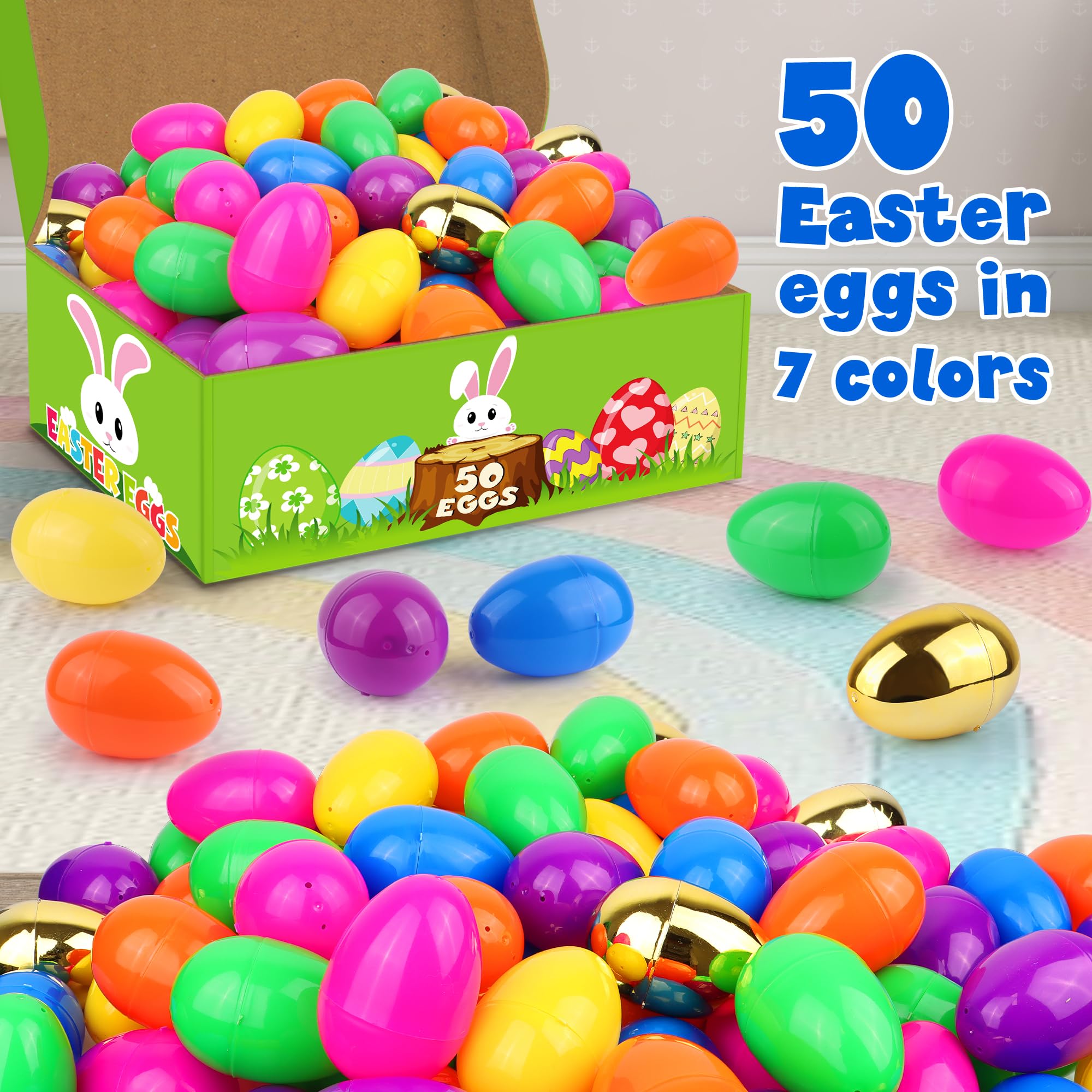 FLYSNK 3-inch eggs with secure hinges for quick filling and closing