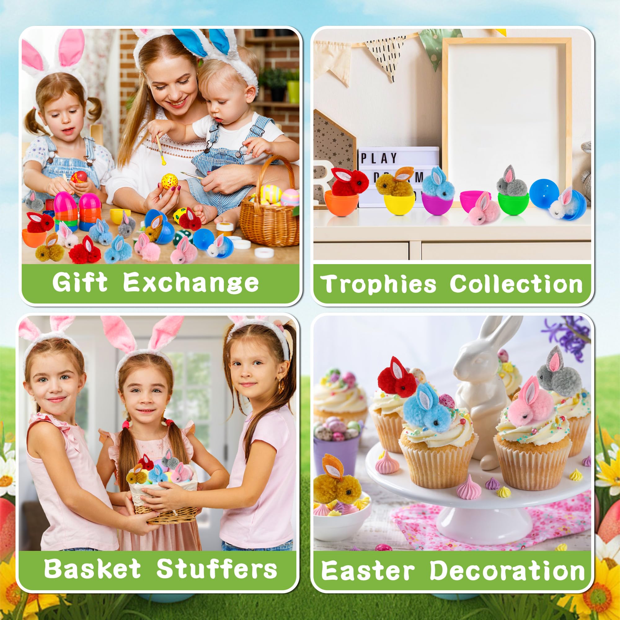 FLYSNK Easter party favors and classroom rewards with fillable eggs