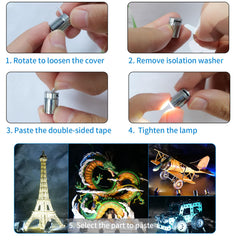 FNHMSL Mini LED Lights bright spotlight for collectibles and dioramas