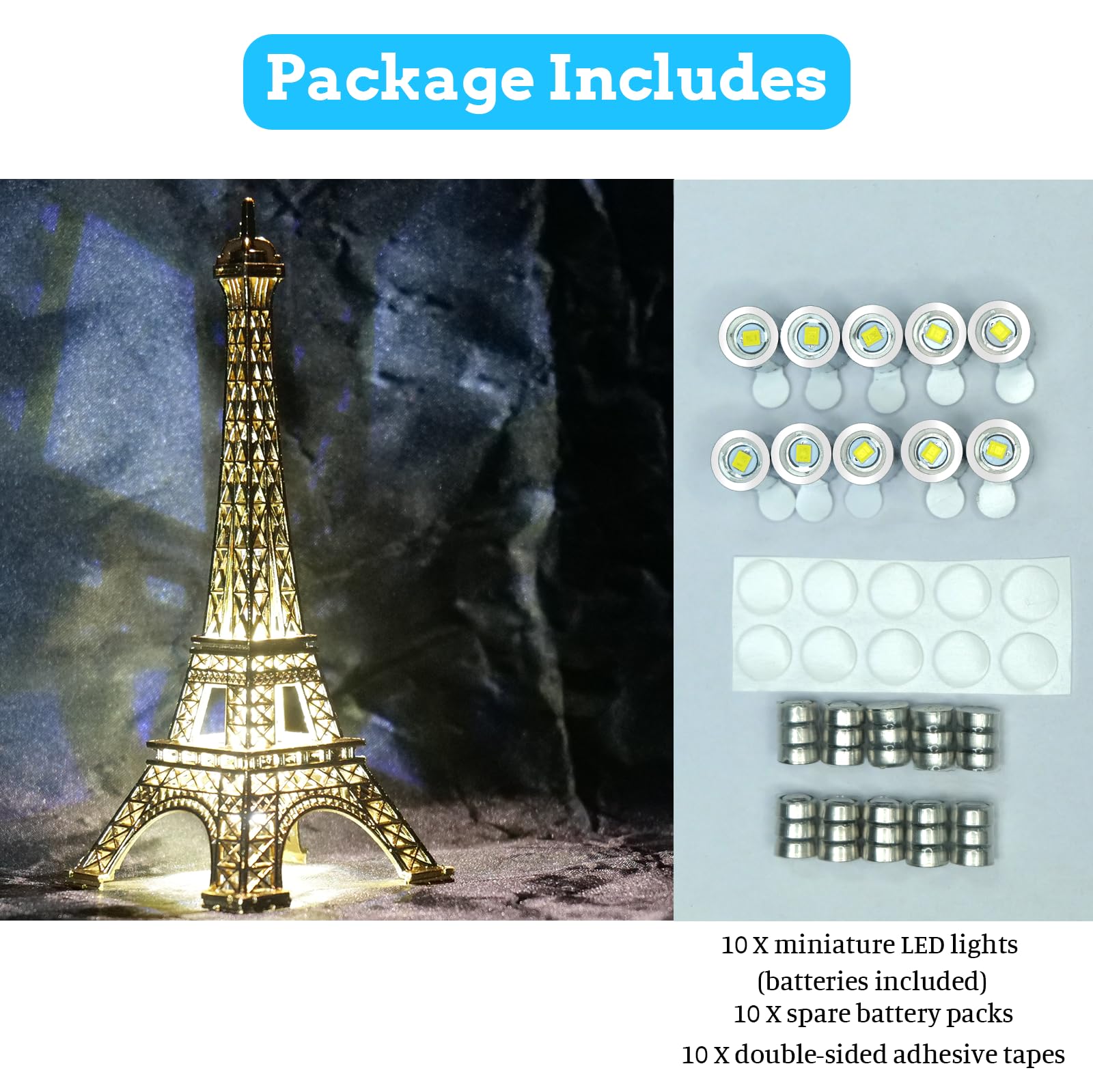 FNHMSL Mini LED Lights miniature display lighting for diorama projects