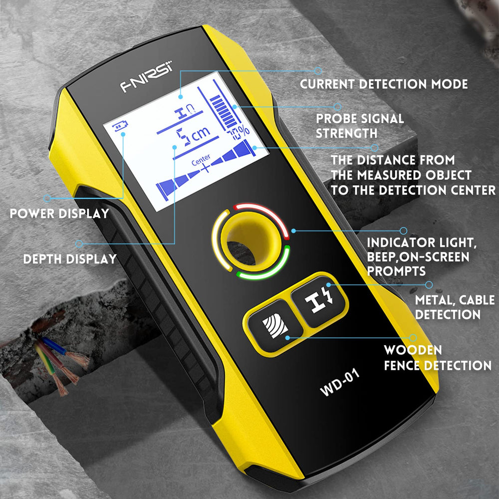 FNIRSI AC wire detection stops drilling near live wires.