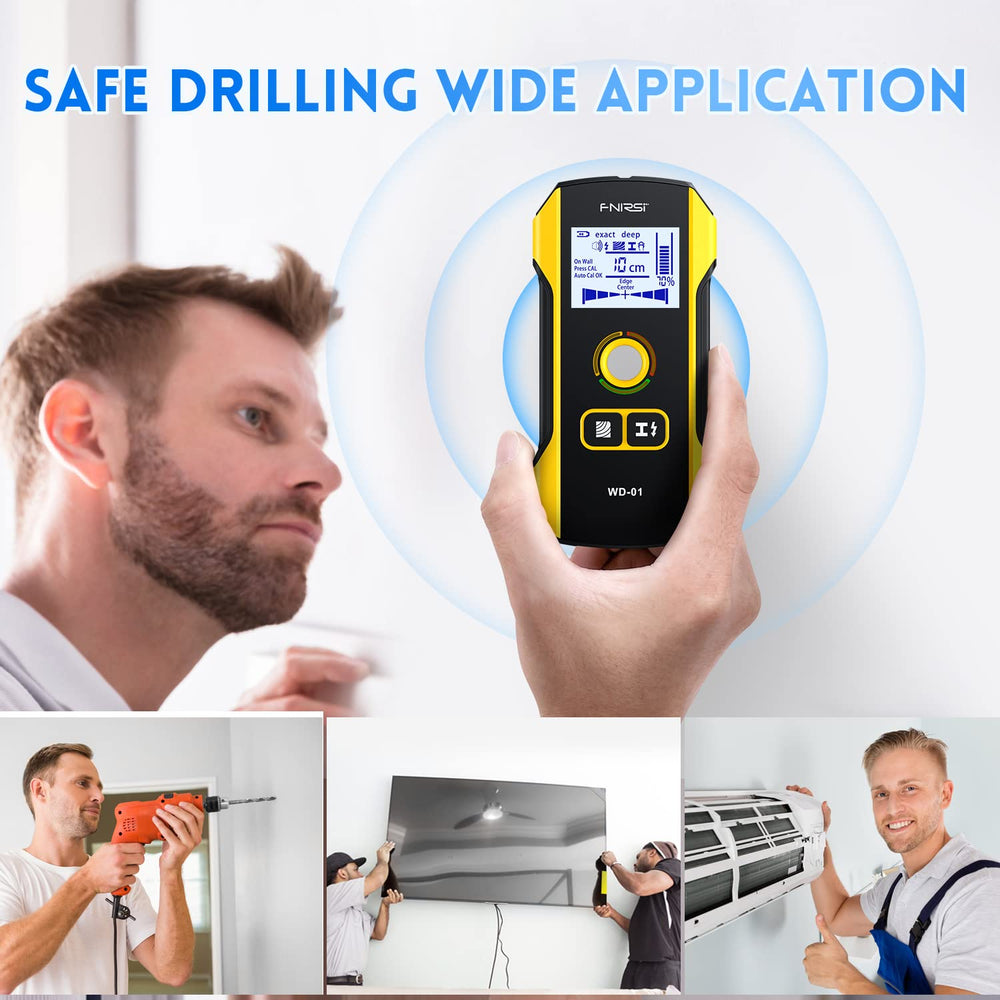FNIRSI auto-calibration enables one-step center finding anywhere on the wall.