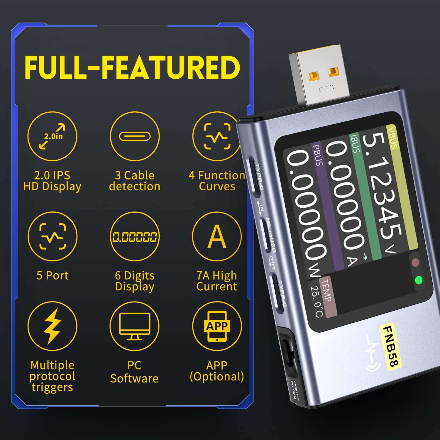 FNIRSI FNB58 QR manual access for quick setup and updates