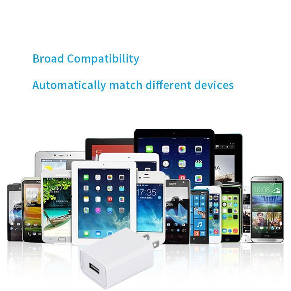 FOBSUNLAND USB Wall Charger Compatible with iPhone, Android, and more devices