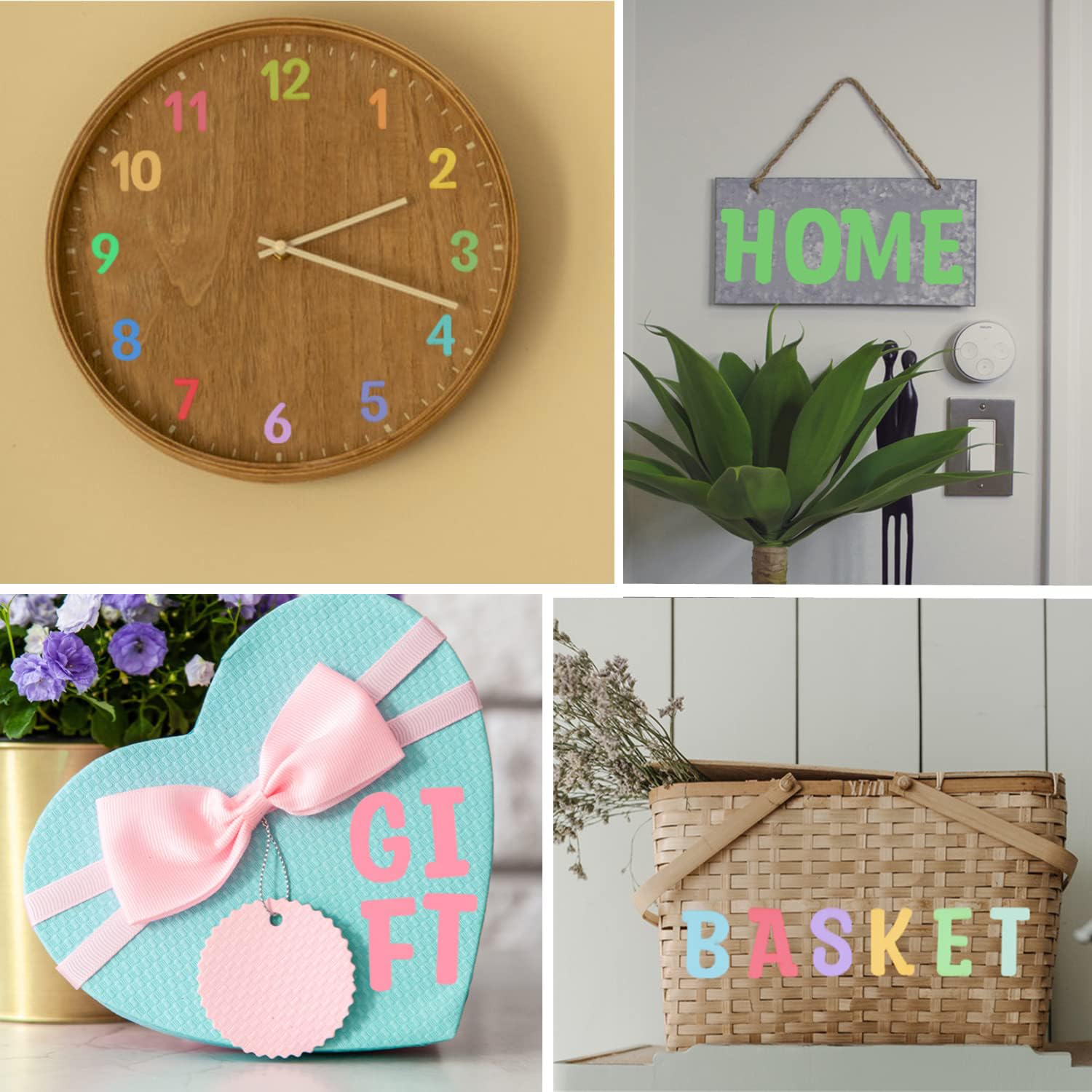 Focal20 paint-ready blank letters invite customization with paint or stain.