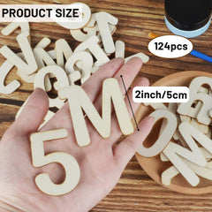 Focal20 wooden letters 2 inch edge polish close-up showing smooth, safe edges for crafting.