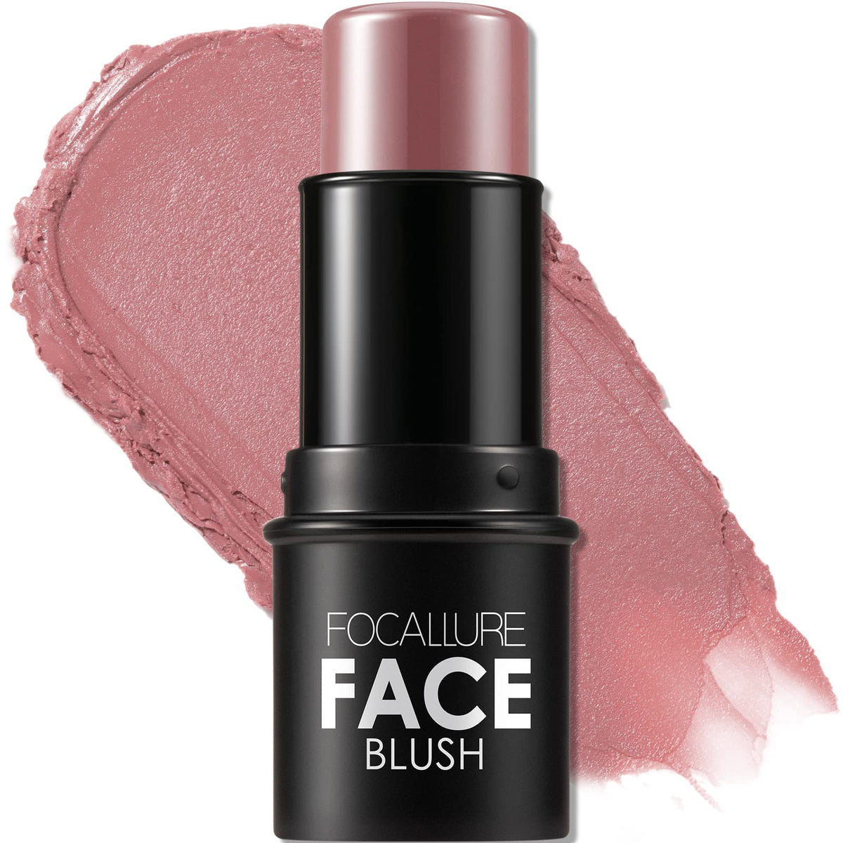FOCALLURE Cream Blush Rose Flush packshot highlights buildable texture for seamless application.