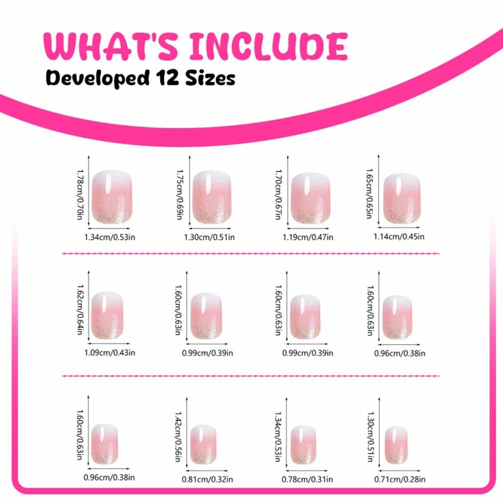 Foccna easy at-home application press-on nails demonstrate a polished manicure in minutes.