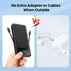 FOCHEW 15W PD Type-C fast charging for quick top-ups on the go.