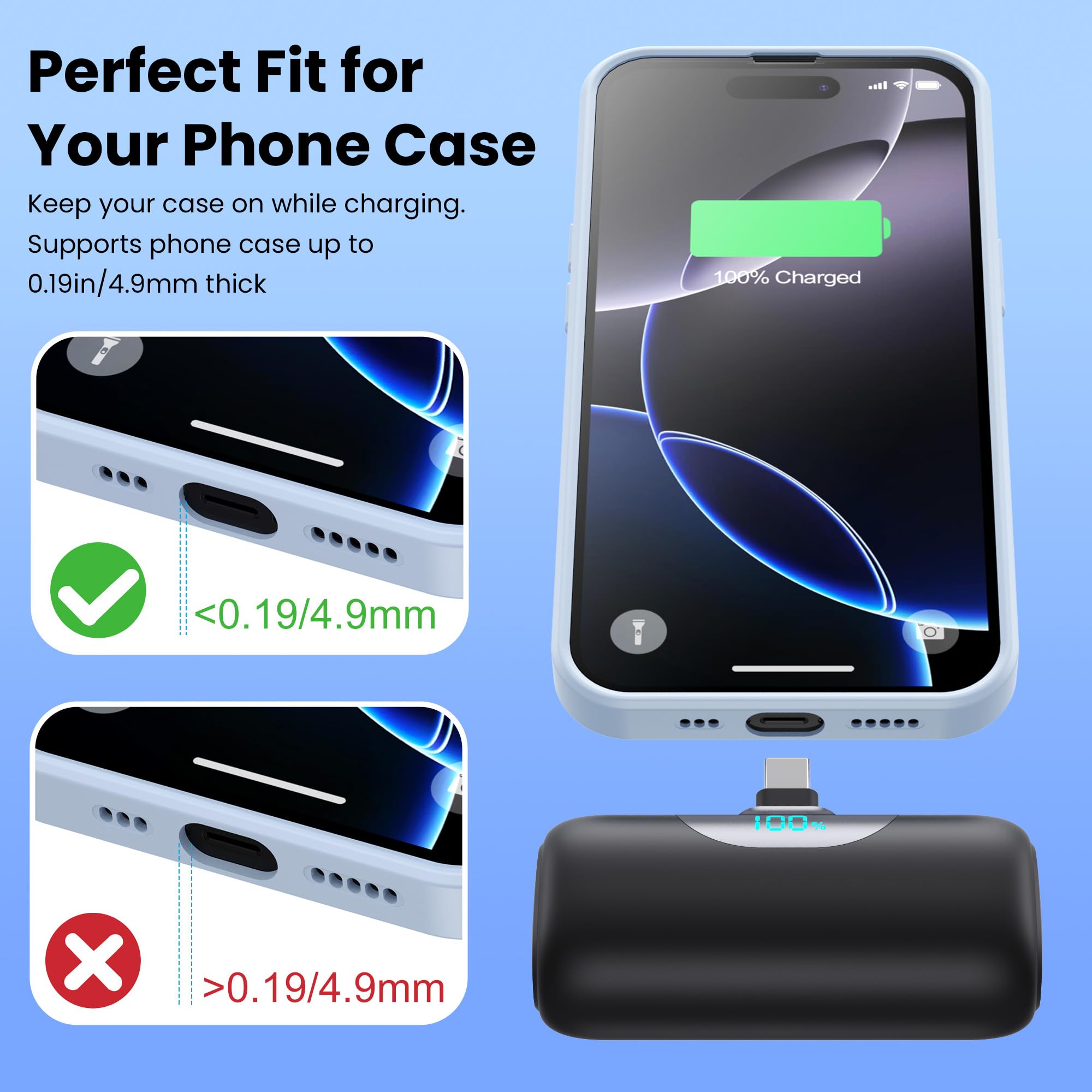 FOCHEW slim lightweight design easily fits in pockets.