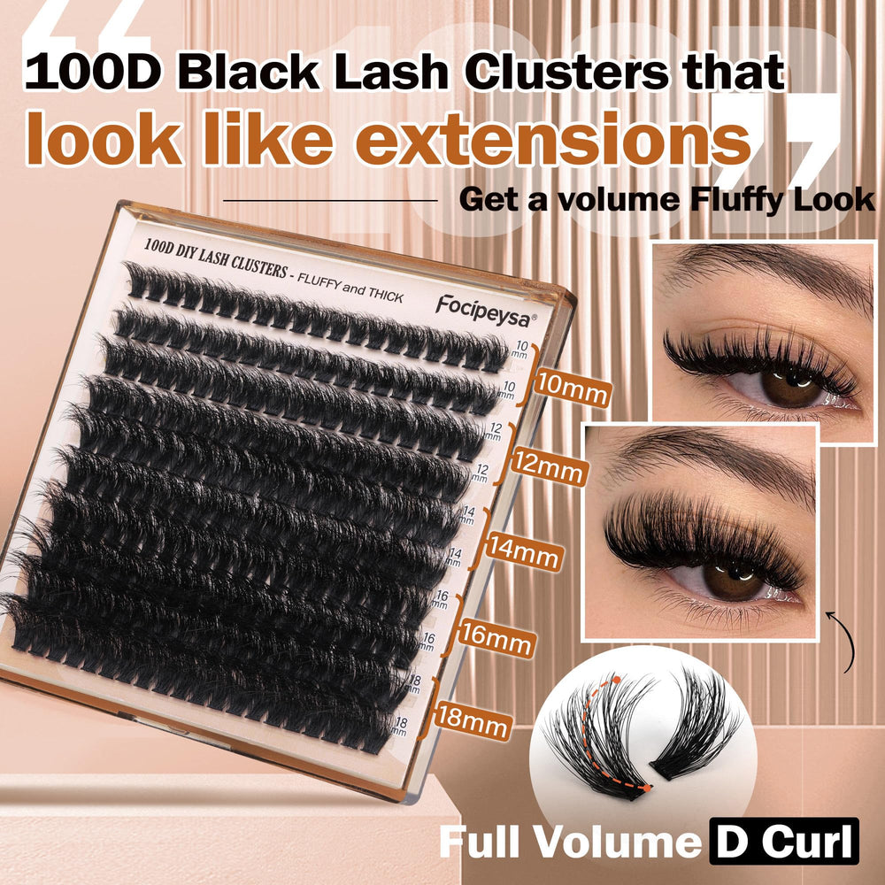 Focipeysa DIY beginner lashes kit for simple, mess-free application