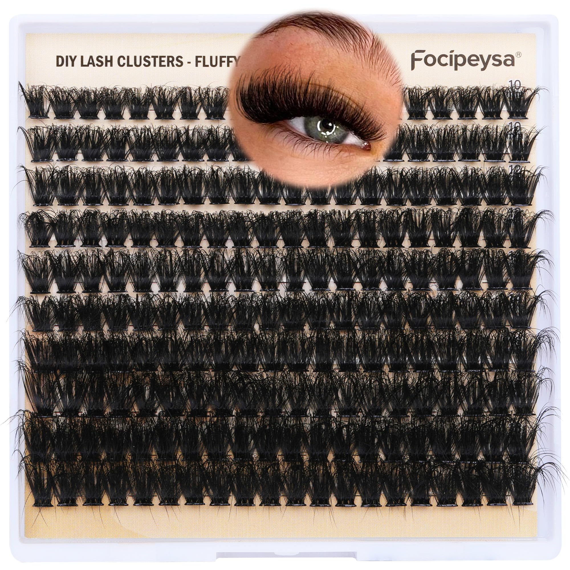 Focipeysa mink-like fiber lashes for a luxe look.