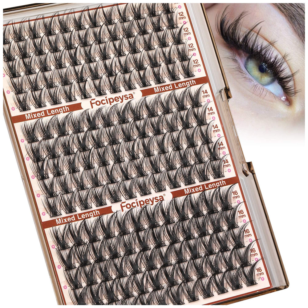 Focipeysa salon quality lash extensions for professional looking lashes at home.