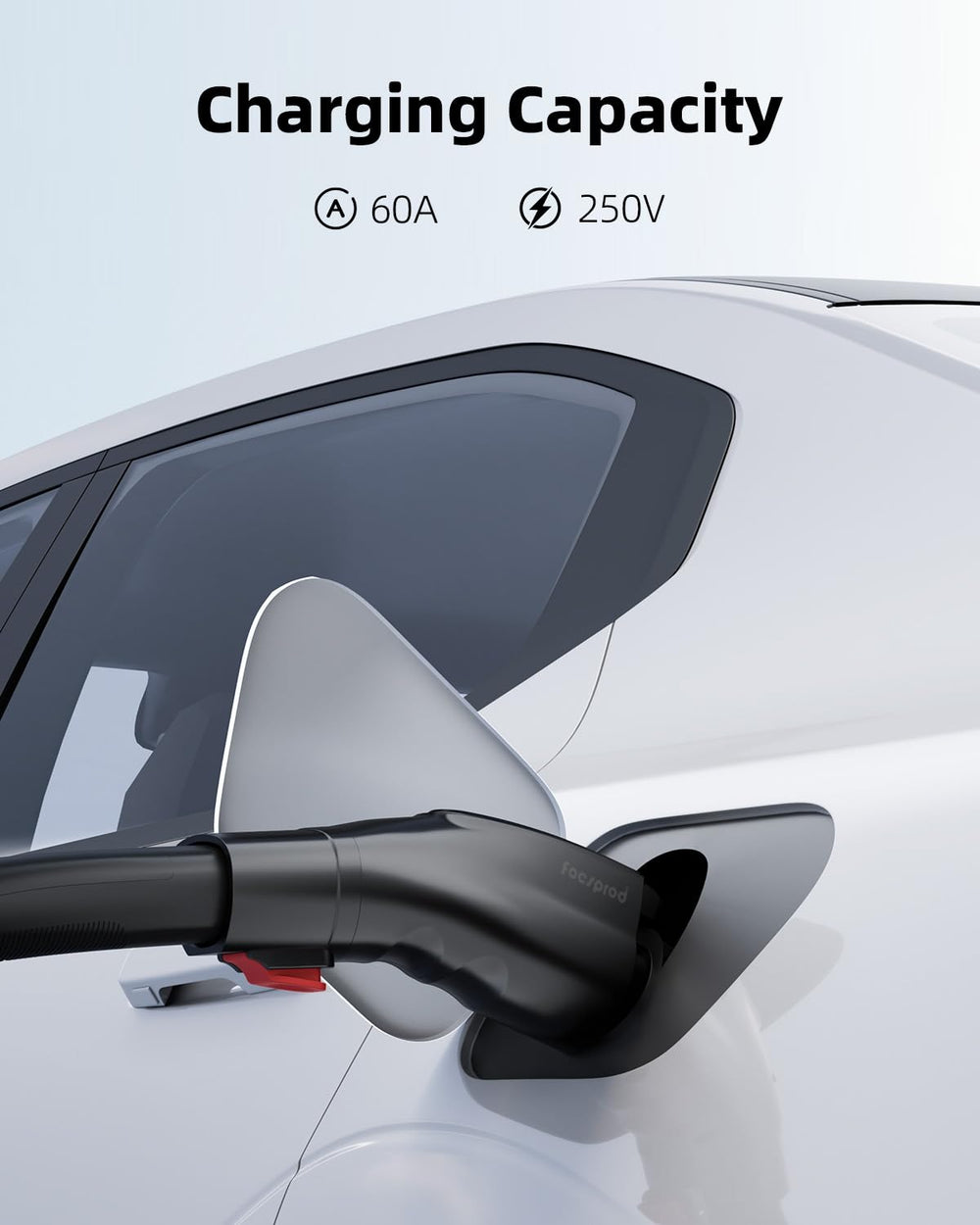 FOCSPROD Tesla to J1772 adapter compatible with 15,000+ charging stations