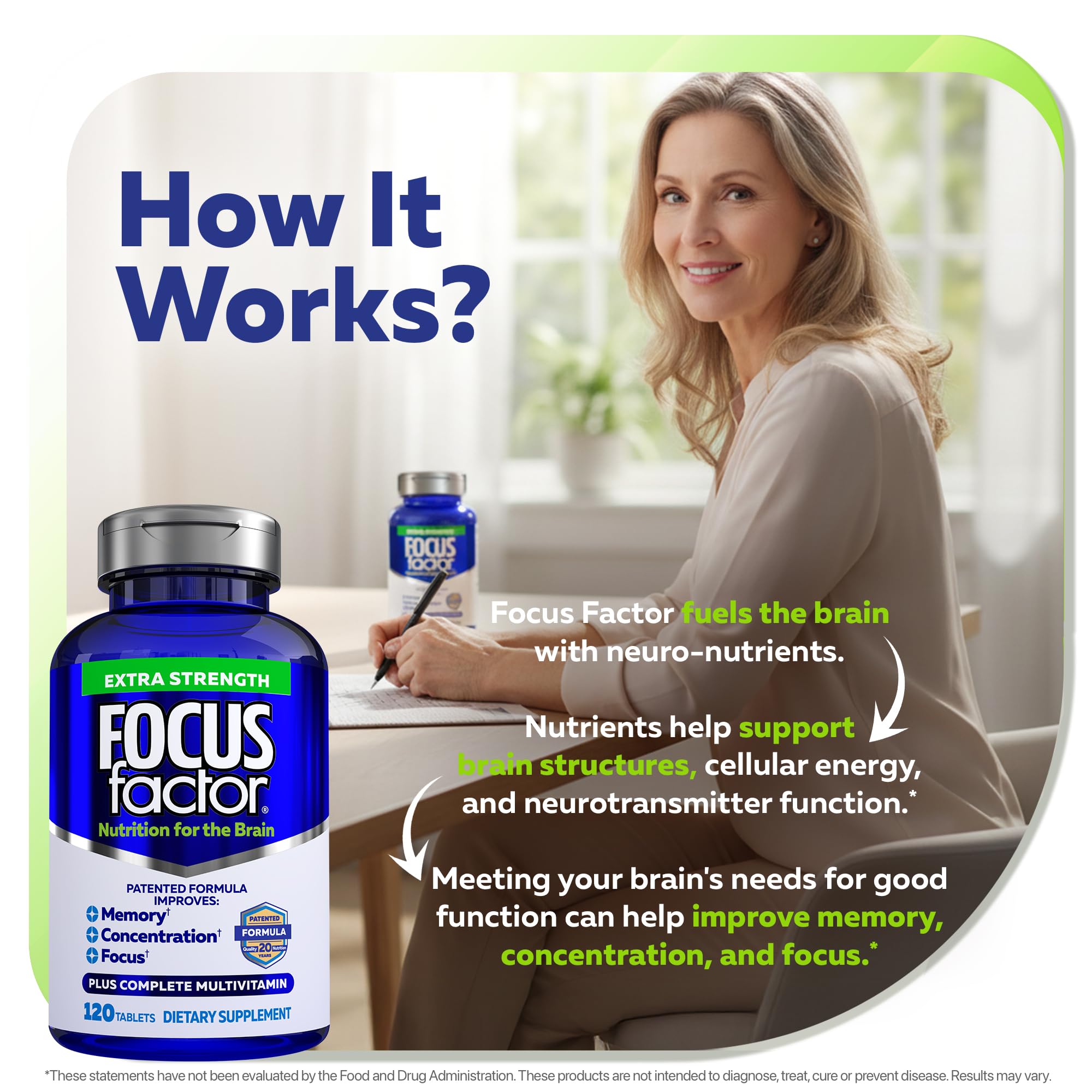 Focus Factor family brain supplement range supports brain health across adults and routines.