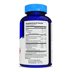 Close-up of Focus Factor Kids berry blast chewables showing kid-friendly texture.
