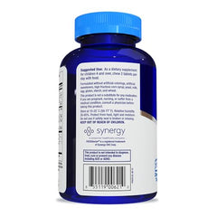 Nutrition label on Focus Factor Kids berry blast chewables highlighting vitamins.
