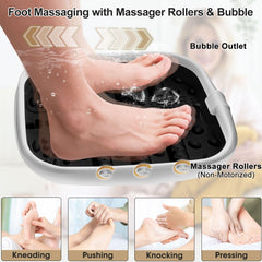 FOFOJÔY foot spa heat control panel makes quick warm water sessions.