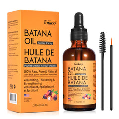 FOIKOO Batana Oil bottle front view for pure Honduran hair care benefits.