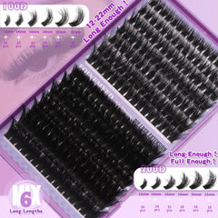 FOINEMYED lash clusters close-up shows ultra-dense, soft fibers