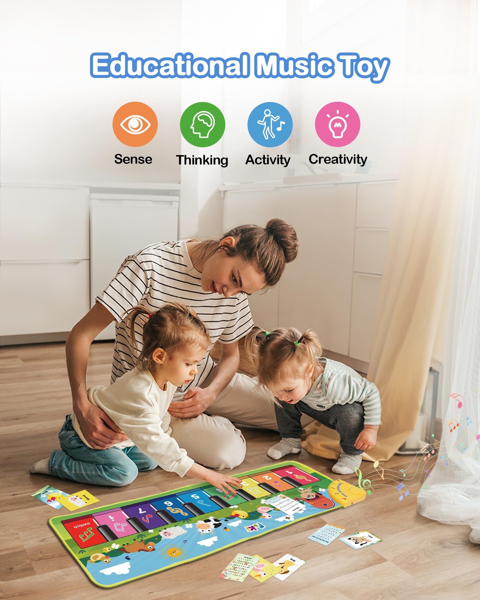 Foki foldable portable toy mat easy storage and travel
